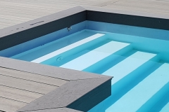 Carrelage terrasse piscine Megeve